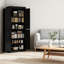 Armoire de cuisine autoportante avec portes et tablettes, armoire de cuisine de style nordique | Idée de cadeau-1702288203