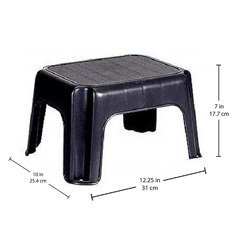 1 - Step Plastic Lightweight Step Stool