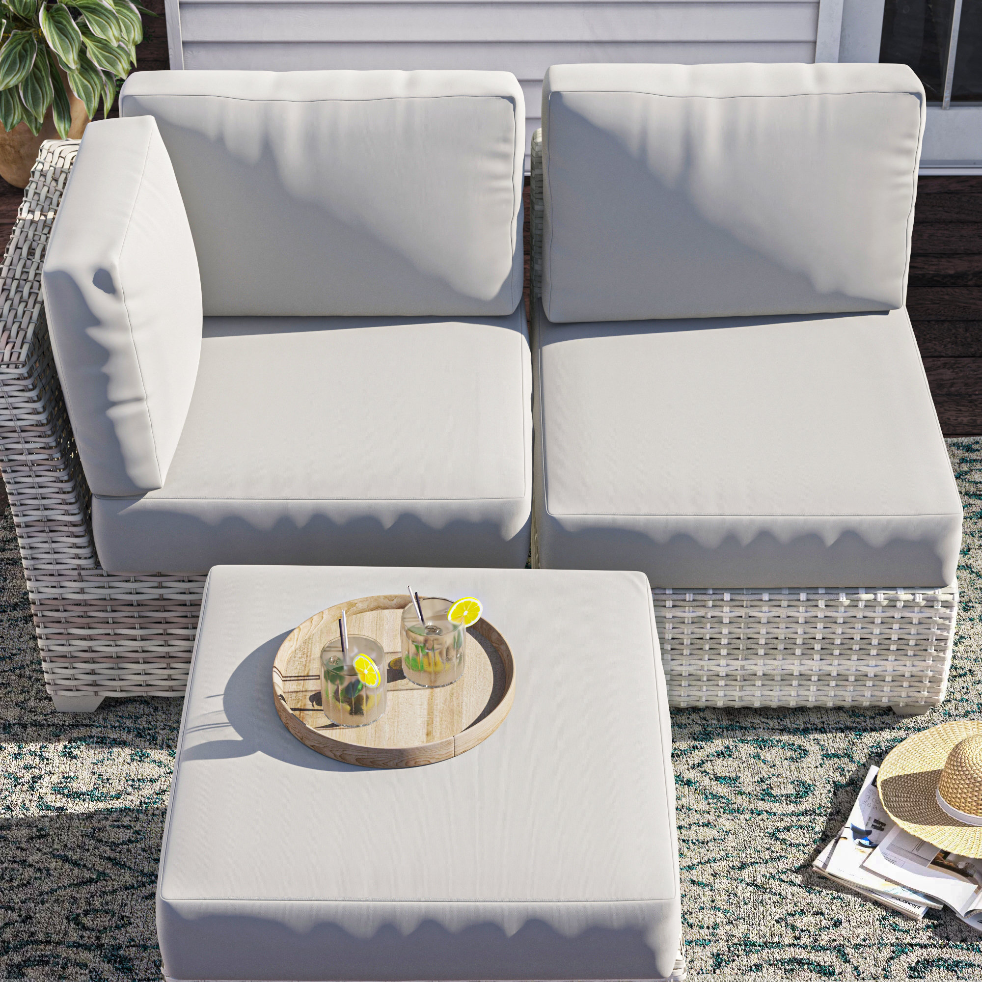 Outdoor sectional cushion discount covers