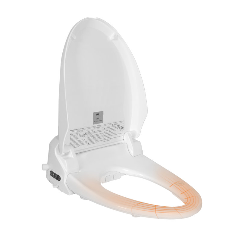 Smart Heated Toilet Seat with Self-Cleaning Nozzle with Remote