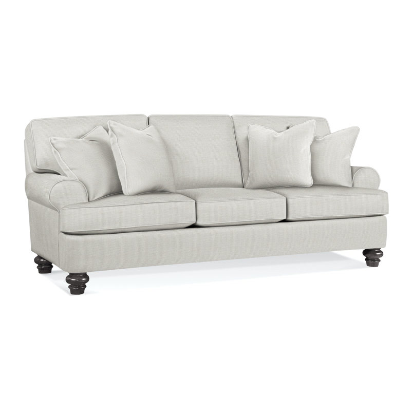 Lowell Sleeper Sofa, Frost White, Gel Memory Foam Mattress, Stone Crypton Performance; 0884-83