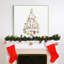 Collage de Noël, reproduction d’art textuel sur toile tendue-2072579648