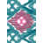 Teal/White/Pink
