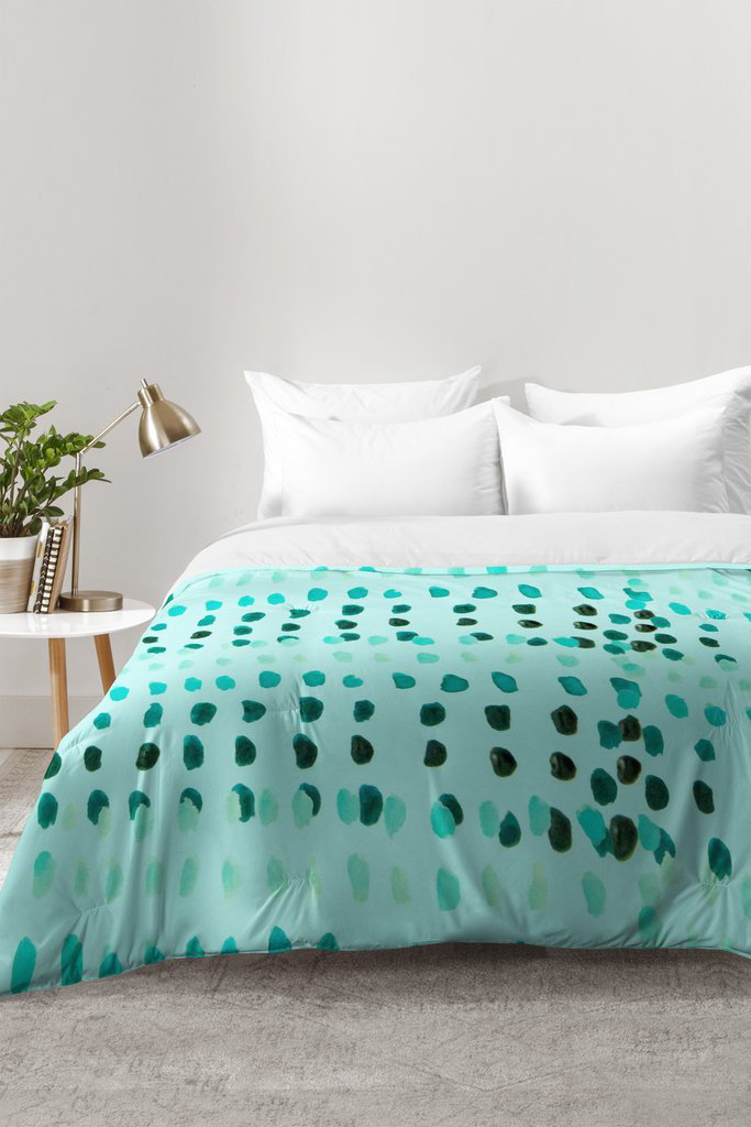 Morgan Kendall Modern & Contemporary Dots Comforter Set Deny Designs