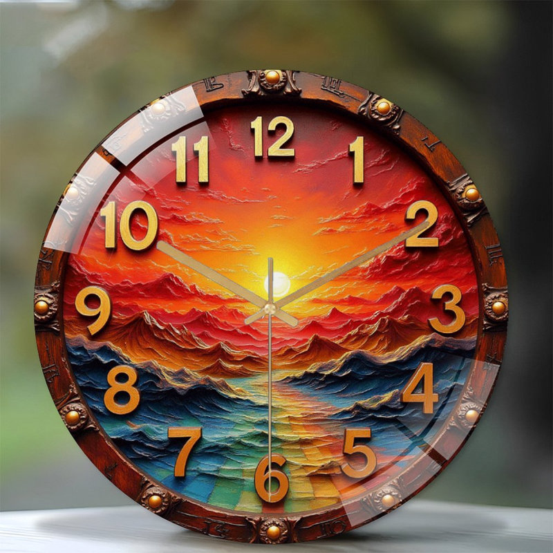 Horloge murale Sunset Ocean View