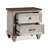 Mirabeau 2 - Drawer Solid Wood Nightstand in Creme