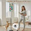 Lampe sur pied de 68,5 po PeeNoke à motif floral tropical Monstera Leaves