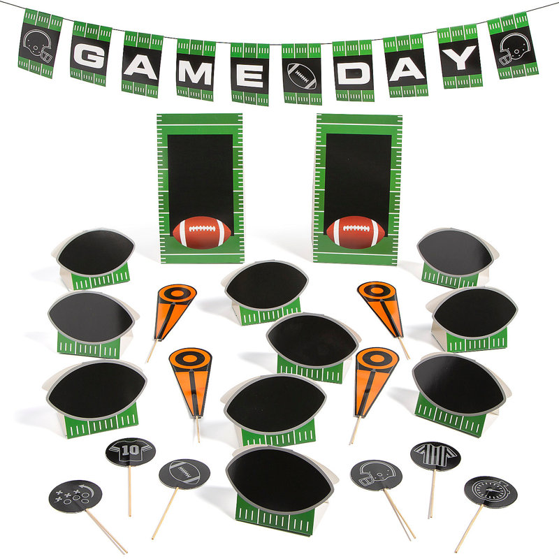 Ensemble de décoration de buffet de jeu Fun Tailgating - 23 pièces