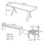 Ensemble de table de salle à manger simple en bois de frêne massif-109026466