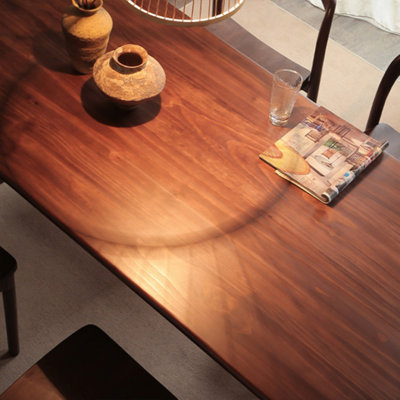 Natural dining table in solid wood