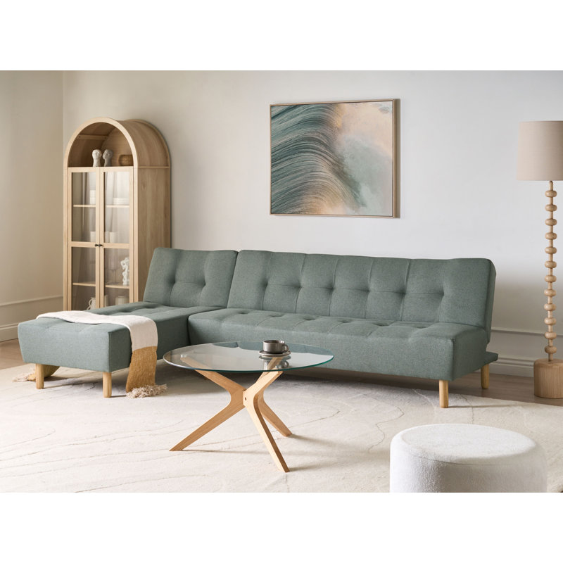 4 Seater Linen Sofa Bed, Left Hand Facing