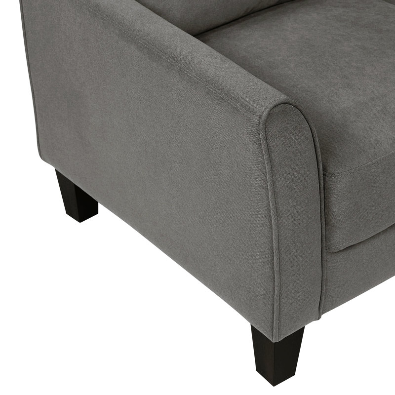 Mobilier de salon en bois massif moderne et moderne, Gris brun