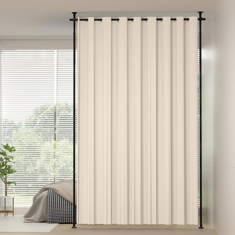 Room Divider Curtain Rod, 305cm H x 188cm W x 2.54cm D