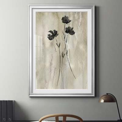 " Sumi-e Silhouette III " Painting Print