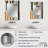 Fredonyer Pastel Colors Midcentury Stripes Pattern - striped  Mirror, Modern Unique Wall Mirror, Printed Metal Art-249078535
