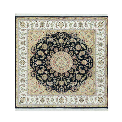 Tapis carré en laine nouvel âge 7 pi x 7 pi Cataleta