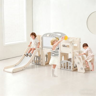 Ensemble de jeu 11 en 1 pour tout-petits avec aire de jeu pour les tout-petits 1 à 3 ans avec télescope et ensemble de glissières