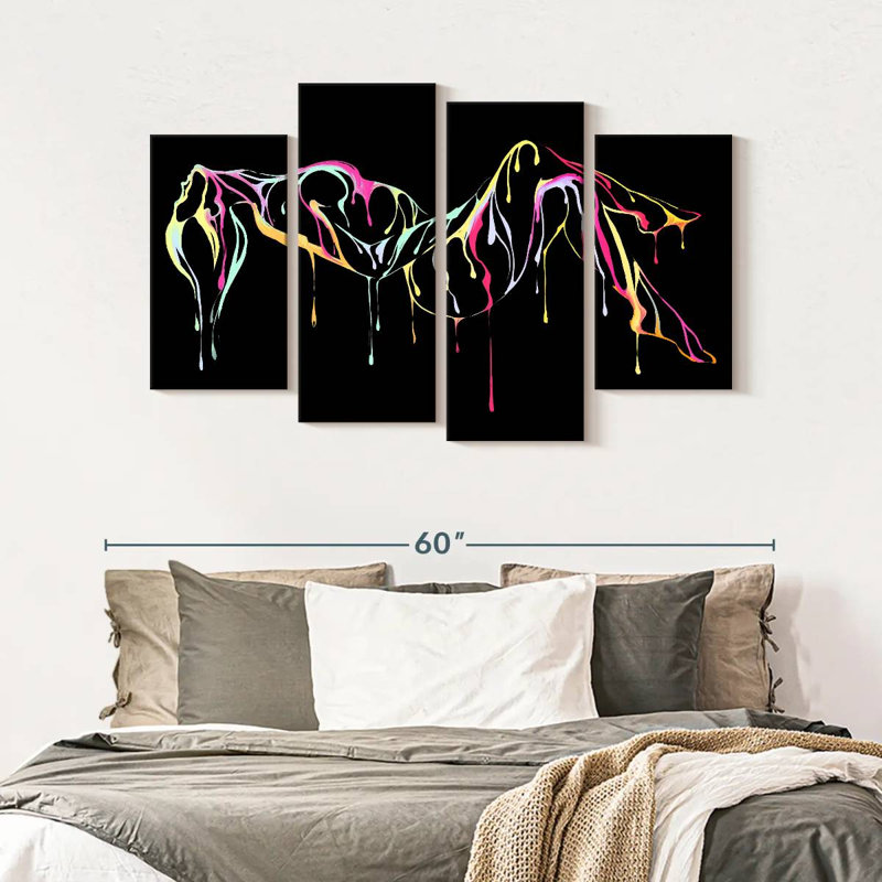 Impression sur toile Sensual Abstract, H 32 po x l 52 po x P 1,25 po
