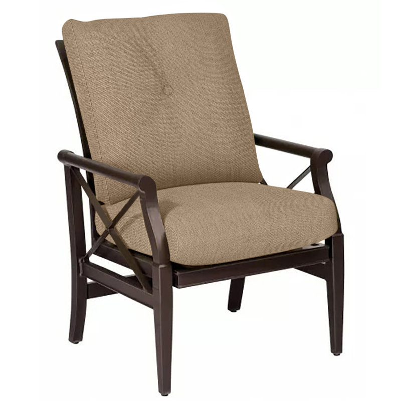 Andover Outdoor Dining Armchair, Canvas Heather Beige Sunbrella® Canvas
