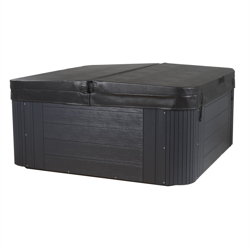 Annapolis 6-Person Gray and White Polyethylene Hot Tub