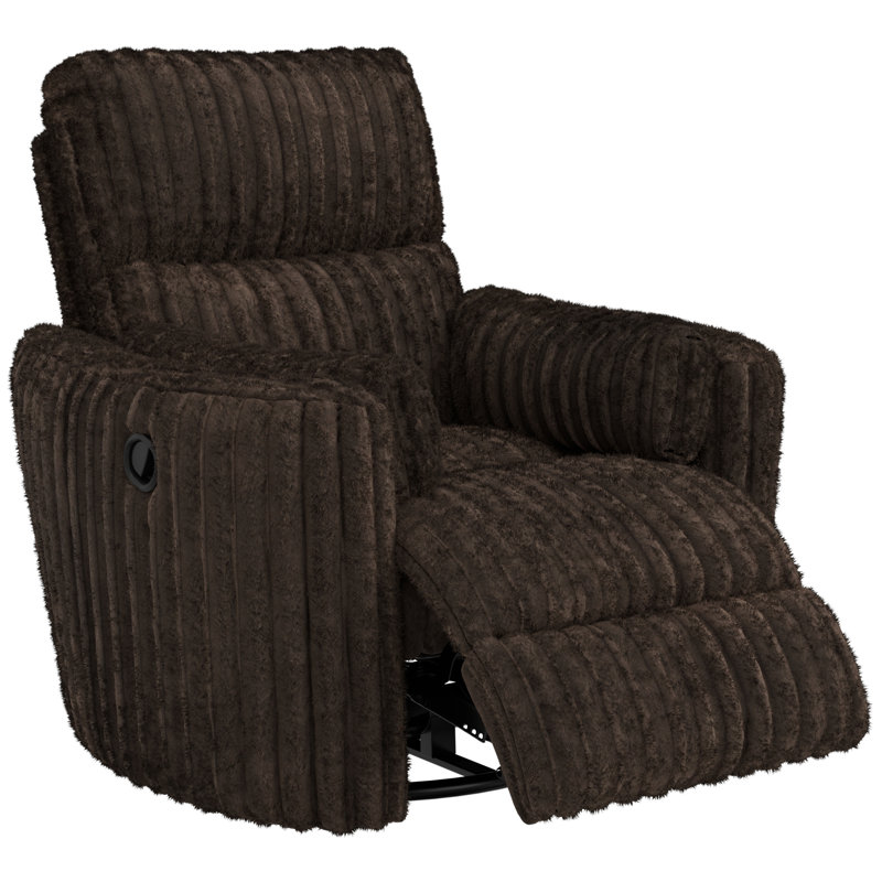 Myaira Swivel Glider Recliner, Brown