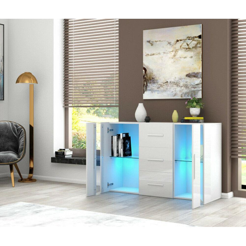 Ospina 135cm Sideboard, White