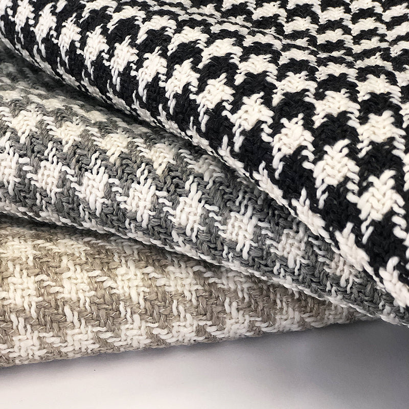 Houndstooth Linen Look | Jonah Fabric_JONAH, Gray
