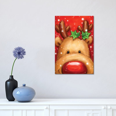 Reindeer I by Makiko - Wrapped Canvas Painting