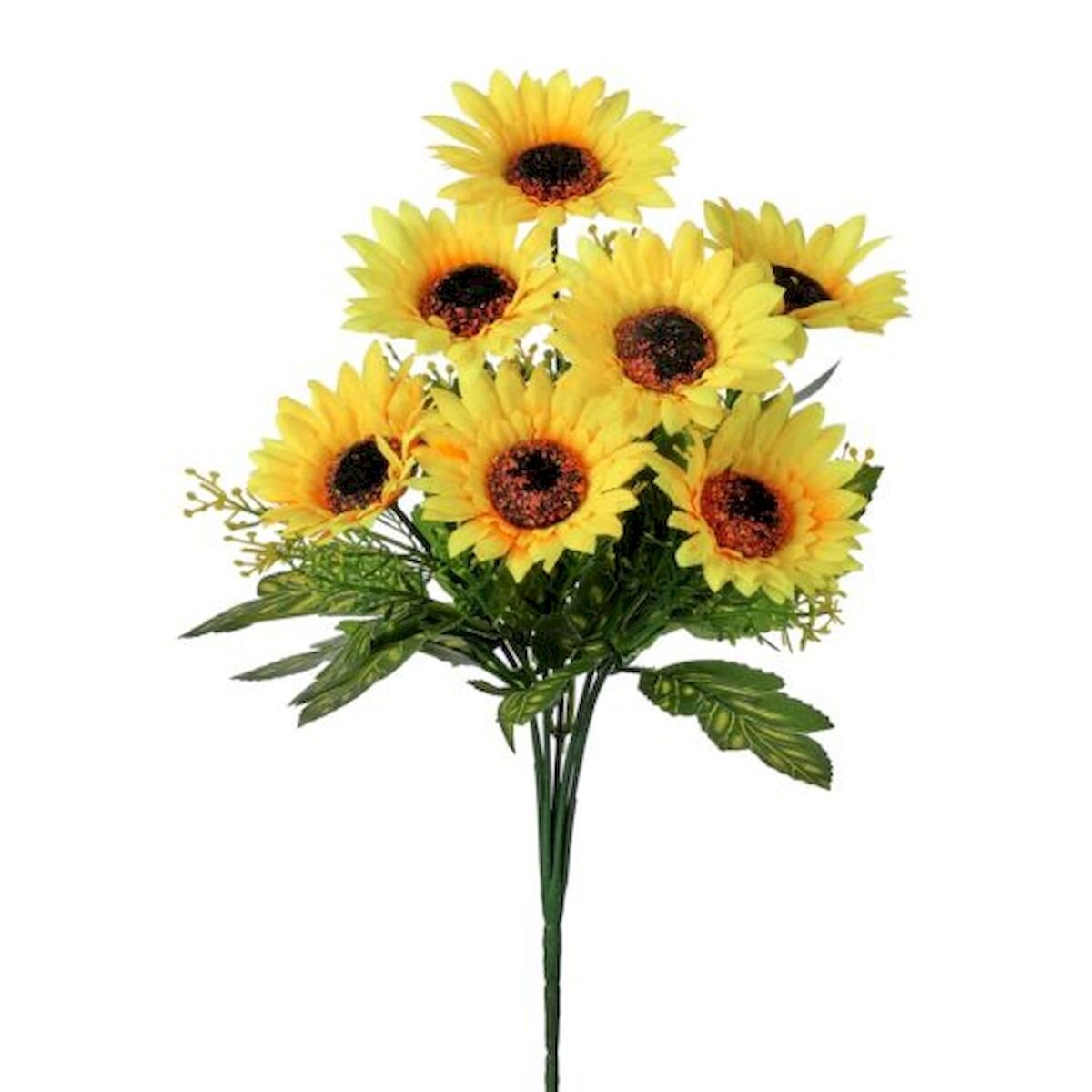 Primrue Fabric Sunflower Arrangement | Wayfair