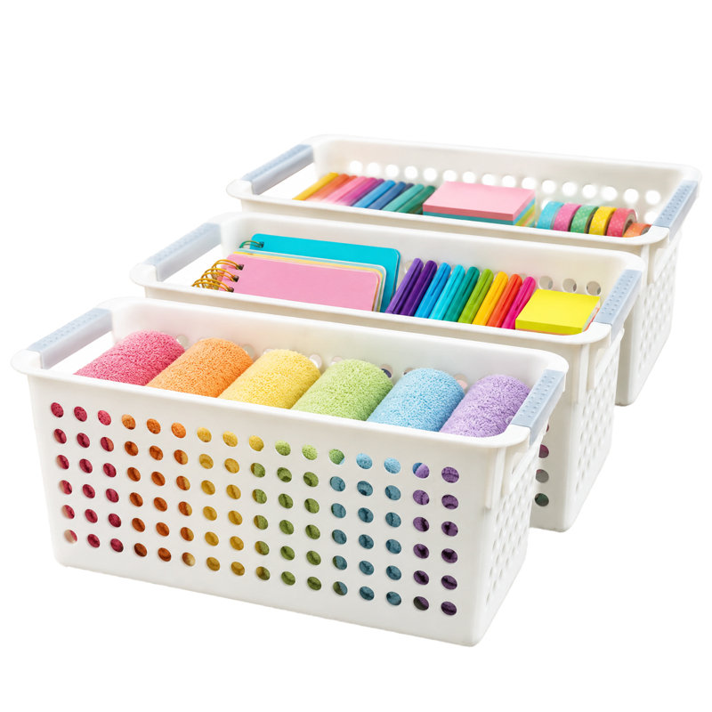 Rebrilliant Plastic Decorative Basket, 3 Pack