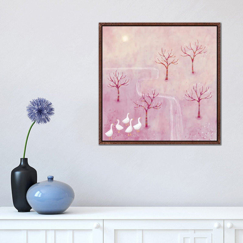 Chiweenie On Violet by Robert Phelps - Wrapped Canvas Gallery-Wrapped Canvas Giclée, Wood Framed, 45.72 cm H x 45.72 cm W