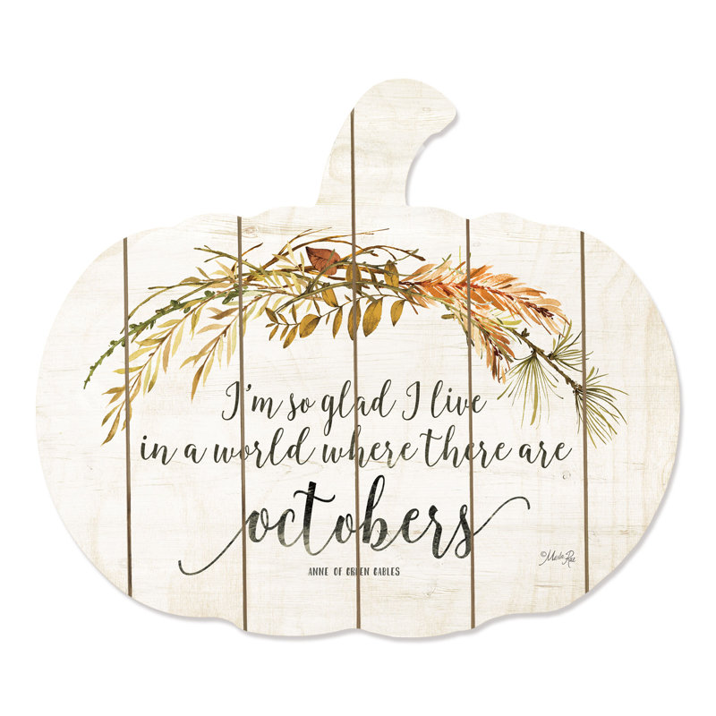 «I'm So Glad» par Marla Rae, impression d'art textuel sur bois sans cadre