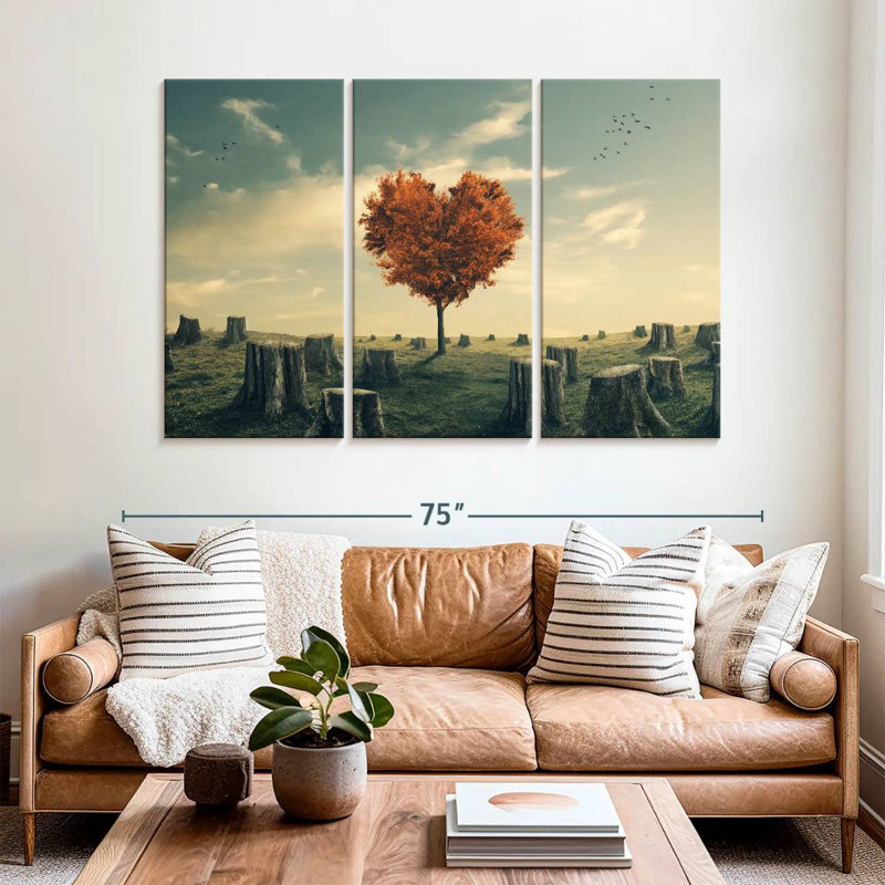 Indestructible Heart Tree, 42" H x 65" W