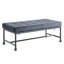 Banc rembourré gris Brantley