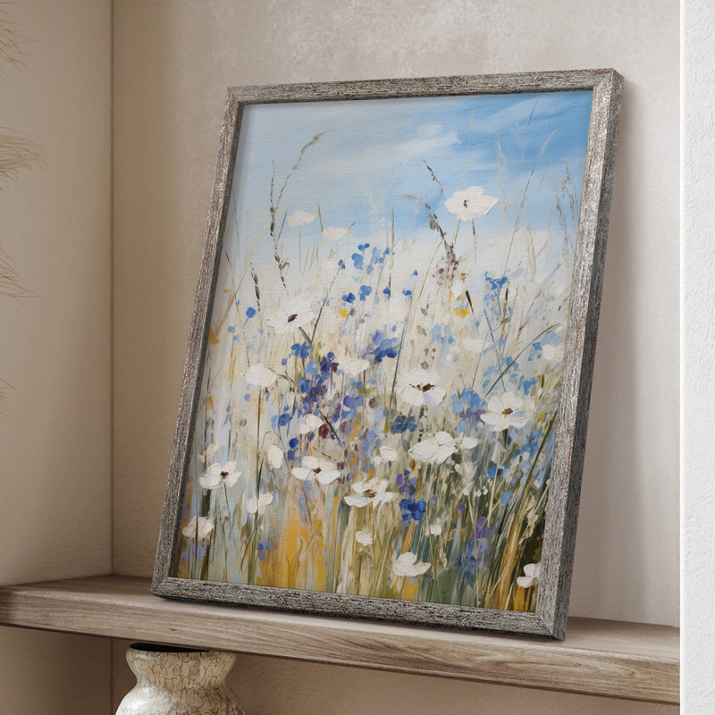 Reproduction encadrée FLORAL Series XXV III - bois massif, H 15 po x l 12 po