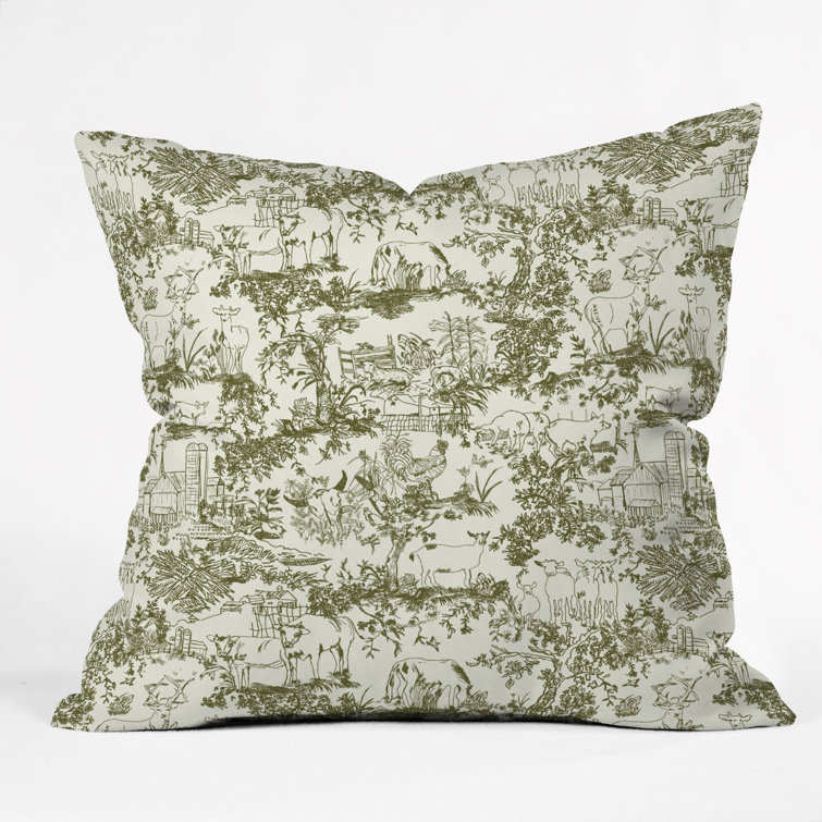 Toile Throw Pillow