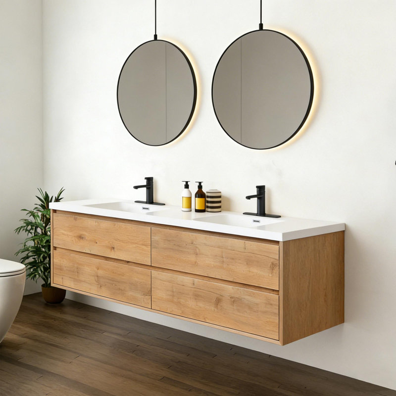 Meuble-lavabo élégant, 84"