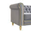 Canapé Chesterfield en velours 84,65 po-659091816