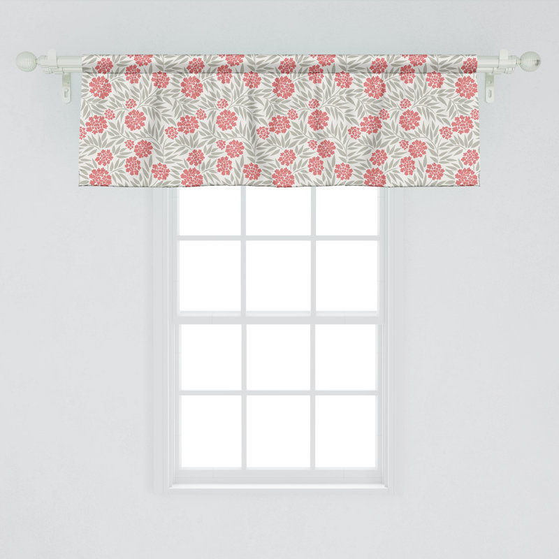 Ensemble de 2 cantonnières Ambesonne Dahlia, L 54 po x L 18 po