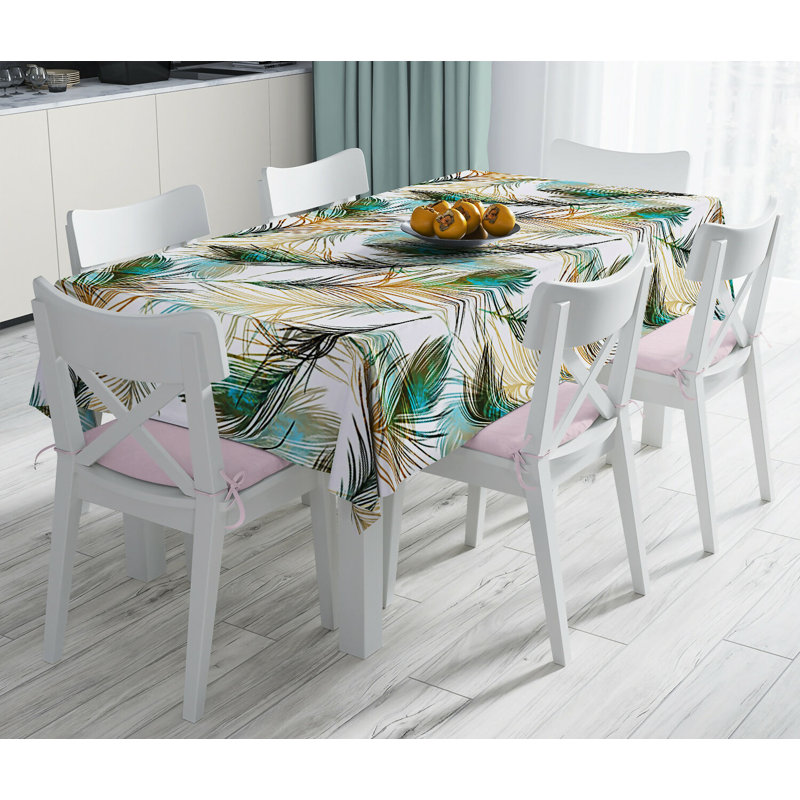Everyday Essentials Tablecloths – Stain Resistant Fabric, Wrinkle-Free Table Cover for Dining Room or Kitchen Décor