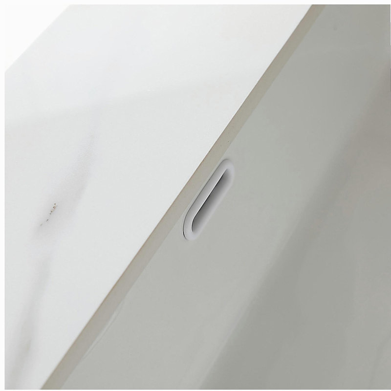 31 Inch Marble Vanity Top, Bathroom Vanity Top with Undermount Rectangular Middle Sink and 4" Height Backsplash