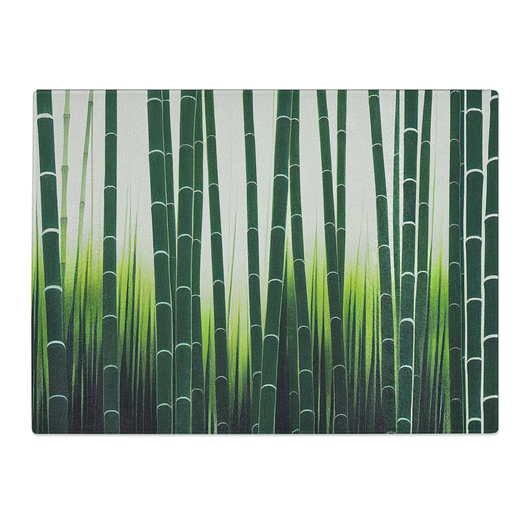 Tremendous Bamboo Forest  Glass Chopping Board