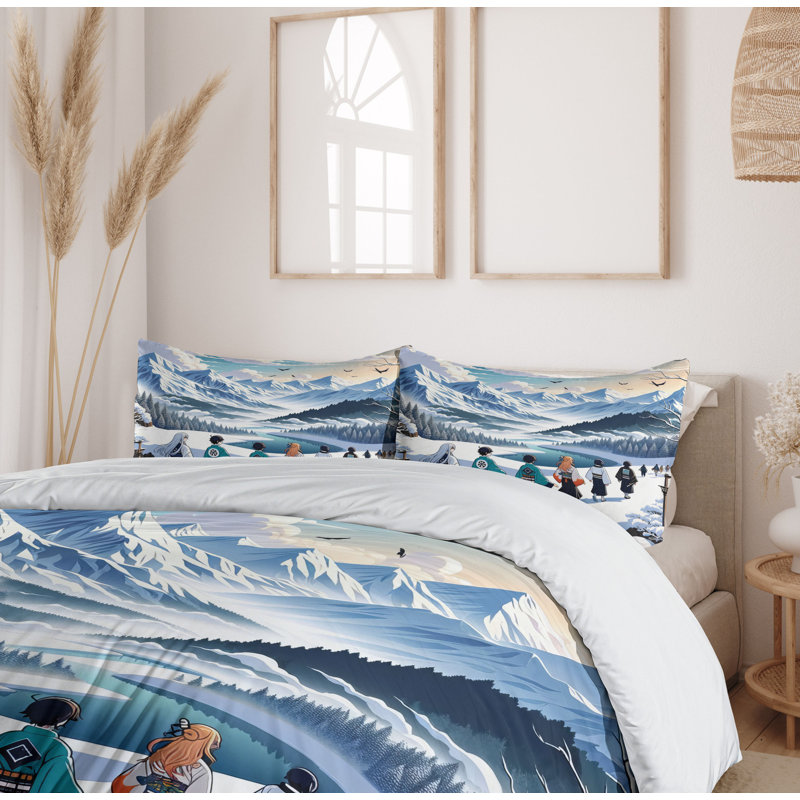 Anime Duvet Cover, King Duvet Cover + 2 Standard Shams