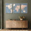 Carte du monde «Blue Global Antique Atlas-87392624-87392622-119402843