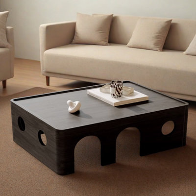 Table basse en bois massif personnalité