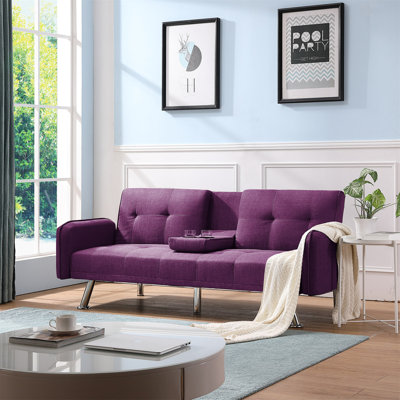 Glenvil Upholstered 74.8'' Sofa Bed