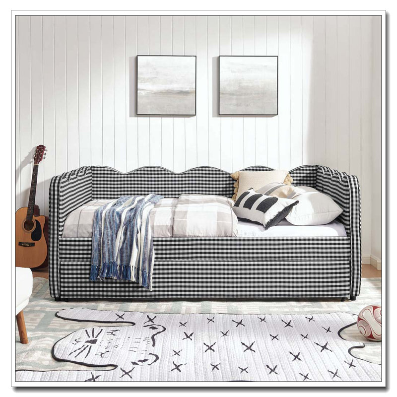 Lit de jour double, Lit gigogne simple, Noir