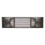 Banc transitionnel en bois gris foncé, base moderne 63 po x 14,5 po x P 18 po