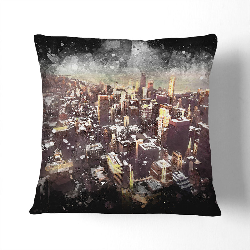 Square Throw Cushion, White, 55cm H x 55cm W x 20cm D
