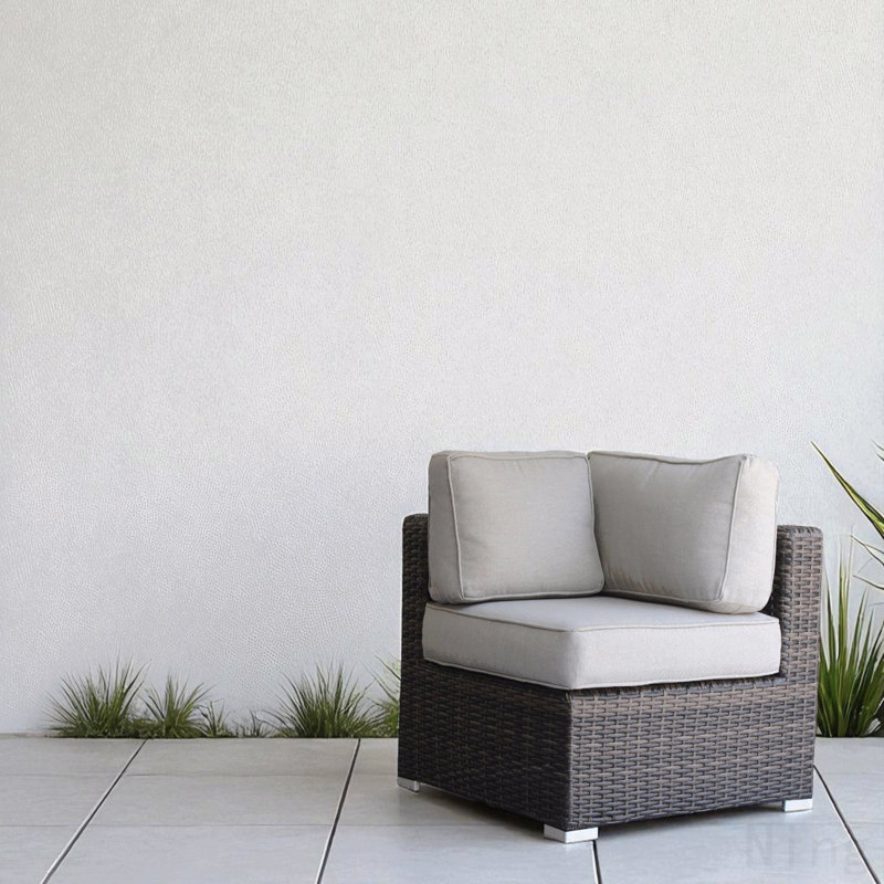 Canapé modulaire en osier brun